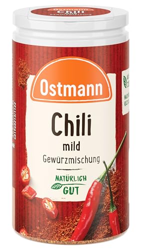 Ostmann Gewürze - Chili mild Gewürzmischung | Milde Schärfe und pikantes Aroma für Dips, Fleisch und Gemüsepfannen | 35 g in der Streudose Ostmann Gewürze - Chili mild Gewürzmischung | Milde Schärfe und pikantes Aroma für Dips, Fleisch und Gemüsepfannen | 35 g in der Streudose von Ostmann