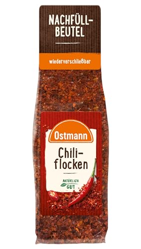 Ostmann Gewürze - Chiliflocken | Scharfes Topping für allerlei Gerichte | Zum Nachfüllen der Streudose | 45 g im Beutel Ostmann Gewürze - Chiliflocken | Scharfes Topping für allerlei Gerichte | Zum Nachfüllen der Streudose | 45 g im Beutel von Ostmann