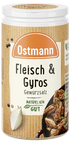Ostmann Gewürze - Fleisch & Gyros Gewürzsalz | Pikantes Gewürz mit mediterraner Note für gegrilltes und gebratenes Fleisch | Mit praktischem Streuaufsatz | 50 g im Streuer Ostmann Gewürze - Fleisch & Gyros Gewürzsalz | Pikantes Gewürz mit mediterraner Note für gegrilltes und gebratenes Fleisch | Mit praktischem Streuaufsatz | 50 g im Streuer von Ostmann