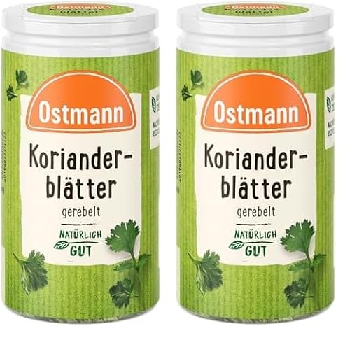 Ostmann Gewürze - Korianderblätter | Nachfüllbare & recyclebare Verpackung | 10 g in der Streudose (Packung mit 2) von Ostmann