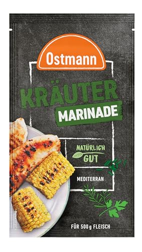 Ostmann Gewürze – Kräuter Marinade, flüssige Grillmarinade mit mediterraner Kräuter-Note, Gewürzmischung für 500 g Fleisch, ideal zum Grillen & Verfeinern von Speisen, 60 ml, 1 Stück (1er Pack) von Ostmann