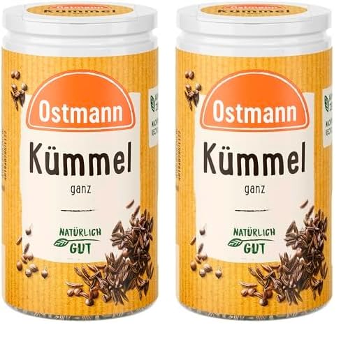 Ostmann Gewürze - Kümmel ganz | Zum Würzen von Brot und Gebäck | 35 g in der Streudose (Packung mit 2) von Ostmann
