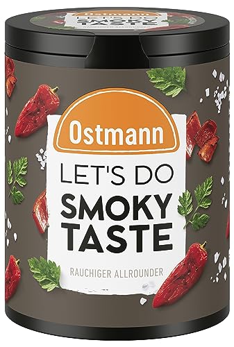 Ostmann Gewürze - Let's Do Smoky Taste | Rauchiges Gewürzsalz für Grillfleisch oder vegetarische Gerichte | Smoky Allrounder mit geräucherter Paprika und Rauchsalz | 65 g in recyclebarer Metalldose von Ostmann