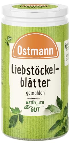 Ostmann Gewürze - Liebstöckelblätter gemahlen | Für salzarme Küche geeignet | Gewürz für Brühen und Eintöpfe | Natürliche Zutaten | 30 g in der Streudose von Ostmann