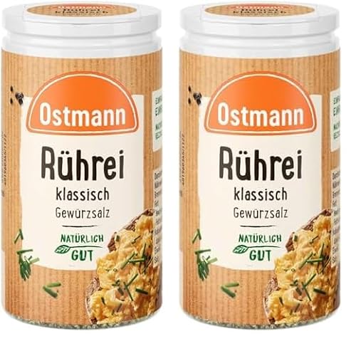 Ostmann Gewürze - Rührei Gewürzsalz | Ideal zum Würzen von Spiegelei, Omelette und Quiche | 45 g in der Streudose (Packung mit 2) von Ostmann
