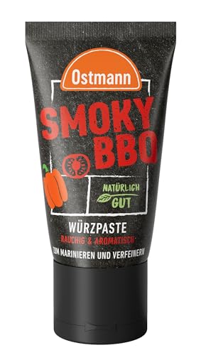 Ostmann Gewürze - Smoky BBQ Würzpaste | Rauchige Barbecue Grillpaste zum Marinieren von Fleisch und Gemüse | Ideal für selbstgemachten BBQ-Ketchup | Aus natürlichen Zutaten | 55 g in der Tube Ostmann Gewürze - Smoky BBQ Würzpaste | Rauchige Barbecue Grillpaste zum Marinieren von Fleisch und Gemüse | Ideal für selbstgemachten BBQ-Ketchup | Aus natürlichen Zutaten | 55 g in der Tube von Ostmann
