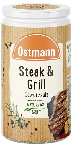 Ostmann Gewürze – Steak & Grill Gewürzsalz, leckeres Gewürzsalz zum Grillen & Anbraten von würzigen Steaks, ideal auch für Grillgerichte ohne Fleisch, 60 g Ostmann Gewürze – Steak & Grill Gewürzsalz, leckeres Gewürzsalz zum Grillen & Anbraten von würzigen Steaks, ideal auch für Grillgerichte ohne Fleisch, 60 g von Ostmann