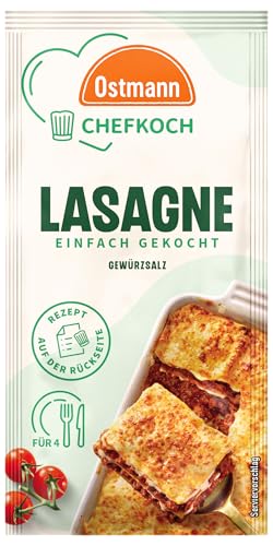 Ostmann Gewürze x Chefkoch - Lasagne Gewürzsalz | Abgestimmt auf 4 Portionen | Inklusive Schritt-für-Schritt-Rezept und Mengenangaben | 20 g im Beutel Ostmann Gewürze x Chefkoch - Lasagne Gewürzsalz | Abgestimmt auf 4 Portionen | Inklusive Schritt-für-Schritt-Rezept und Mengenangaben | 20 g im Beutel von Ostmann