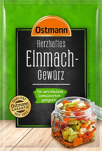 Ostmann Gewürze – Herzhaftes Einmachgewürz, leckeres Gewürz zum Konservieren von Gemüsesorten wie Kürbis, Blumenkohl, Karotten und Gurken, 5 x 30 g von Ostmann