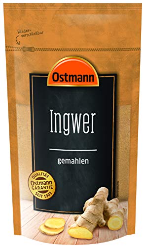 Ostmann Gewürze Ingwer gemahlen 225 g, feines Ingwerpulver, gemahlene Ingwer - Wurzel, gesund und heilend, für süße und salzige Speisen von Ostmann