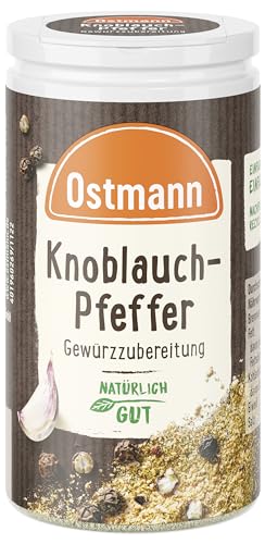 Ostmann Knoblauch & Pfeffer Gewürzzubereitung, 4er Pack (4 x 40 g) (Verpackungsdesign kann abweichen) von Ostmann