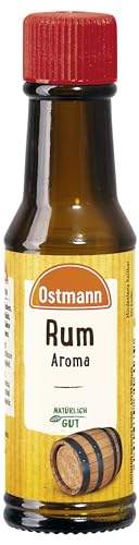 Ostmann Gewürze – Rum Aroma, Aromatropfen zum Backen, flüssiges Backaroma für Desserts, Kuchen & Weihnachtsgebäck, wiederverschließbares Fläschchen, vegan, 6 x 20 ml von Ostmann Gewürze