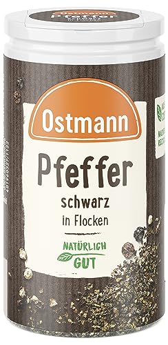 Ostmann Schwarze Pfefferflocken, 4er Pack (4 x 25 g) (Verpackungsdesign kann abweichen) von Ostmann
