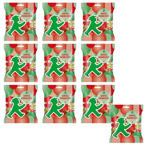 10x160g Fruchtgummis Ampelmännchen - nostalgische DDR Kultprodukte - DDR Produkt Ampelmann Gummibärchen von ostprodukte-versand