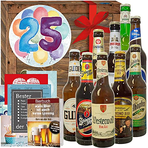 Geschenke zum 25. / Bier Geschenkset mit Biersorten aus Deutschland von ostprodukte-versand