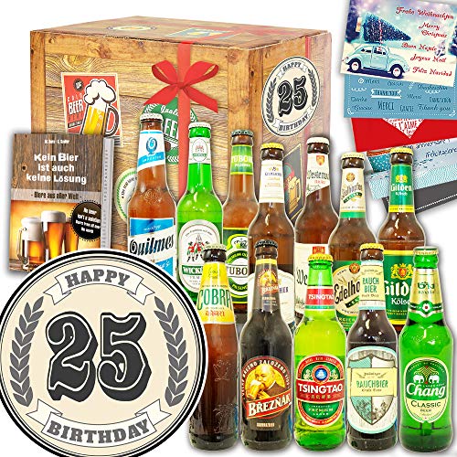 25. Geburtstagsgeschenk ++ Bier Paket Welt und DE ++ 25-Geburtstag Geschenkset von ostprodukte-versand