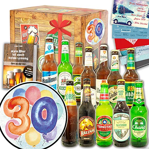 30. Geburtstag ++ 12er Bier Set Welt & DE ++ 30ter Geburtstag Geschenke von ostprodukte-versand