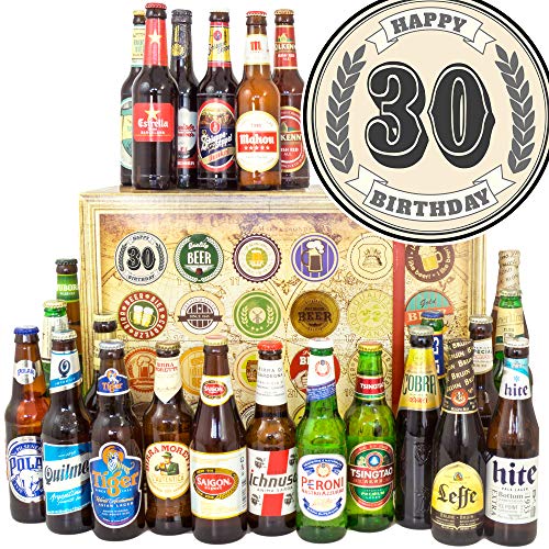 30. Geburtstag + Für Männer zum 30. Geburtstag + Bier aus aller Welt 24x + Biere der Welt Adventskalender 2023 von ostprodukte-versand