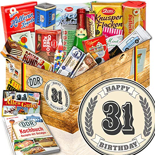 ostprodukte-versand 31. Geburtstag + Süße Traditionsprodukte + Geburtstagsgeschenke Freund von ostprodukte-versand