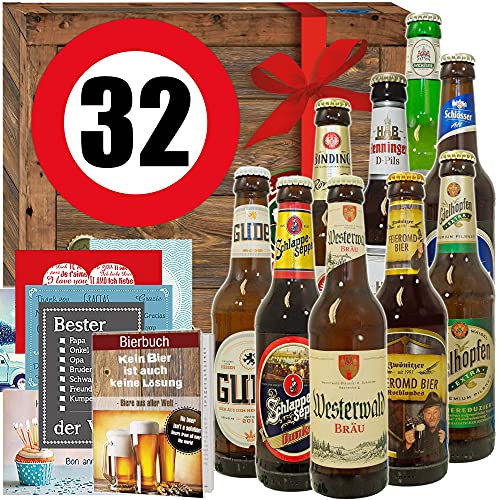 32. Geburtstag Geschenk für Freund/Deutsche Biersorten/Bier Geschenk Box von ostprodukte-versand
