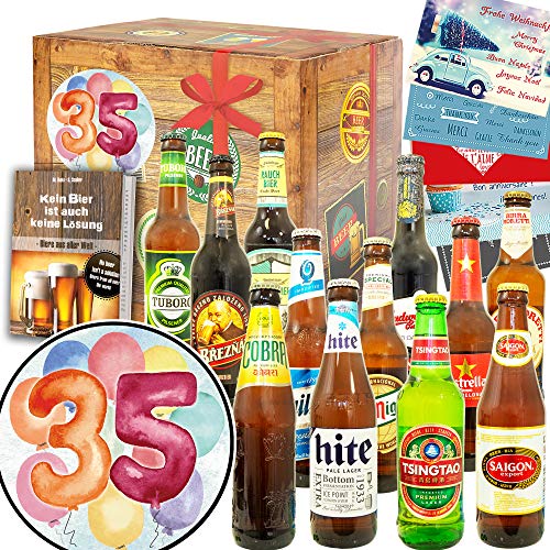 35. Geburtstagsgeschenk / 12 Biere aus aller Welt/Geschenke 35er Geburtstag von ostprodukte-versand