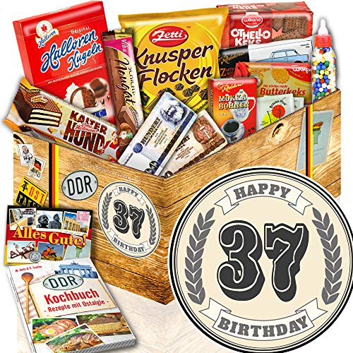 ostprodukte-versand 37. Geburtstag + Süße Nostalgiebox + Geschenke zum 37 Geburtstag Frauen von ostprodukte-versand