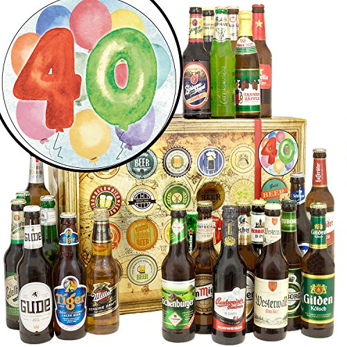 40. Geburtstag/Bier Geschenk Welt und DE/Ideen Geschenk/Bier Adventskalender 2023 Männer von ostprodukte-versand