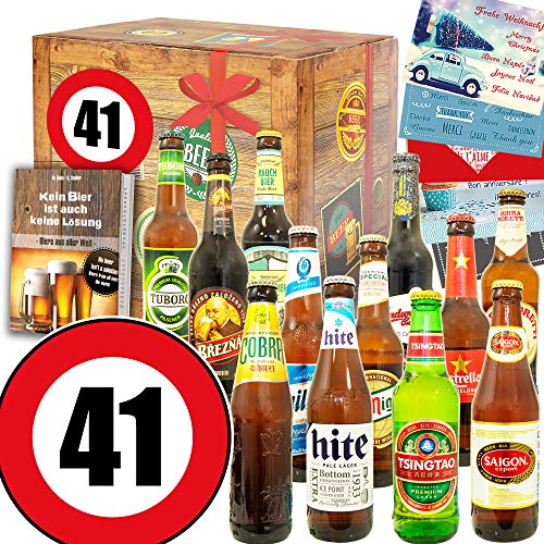 41. Geburtstag Geschenk - Geschenk 12x Bier Welt - 41 Geburtstag Geschenke Mann von ostprodukte-versand