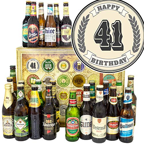 41. Geburtstagsgeschenk/Bier aus der Welt und DE / 41 Geburtstag Geschenk/Weihnacht Kalender 2023 Bier von ostprodukte-versand