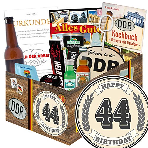 ostprodukte-versand 44. Geburtstagsgeschenk/Männer Paket / 44 Geschenke zum 44 Geburtstag von ostprodukte-versand