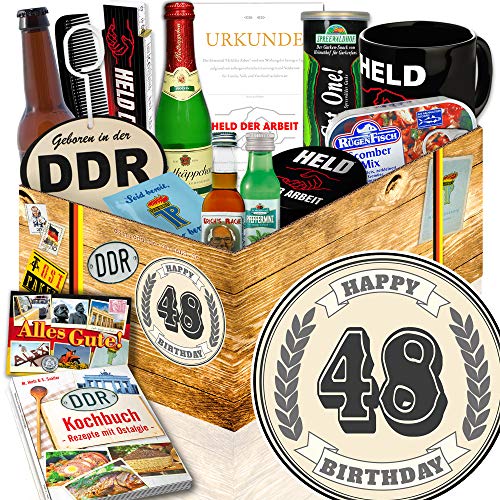 ostprodukte-versand Geburtstagsgeschenk 48. / 48 Geburtstag Geschenke lustig/DDR Box Männer von ostprodukte-versand