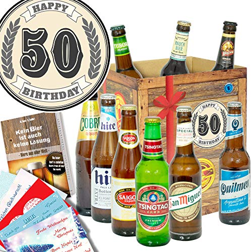 50. Geburtstag + Biere aus aller Welt + Geschenke zum 50 Geburtstag Frau von ostprodukte-versand