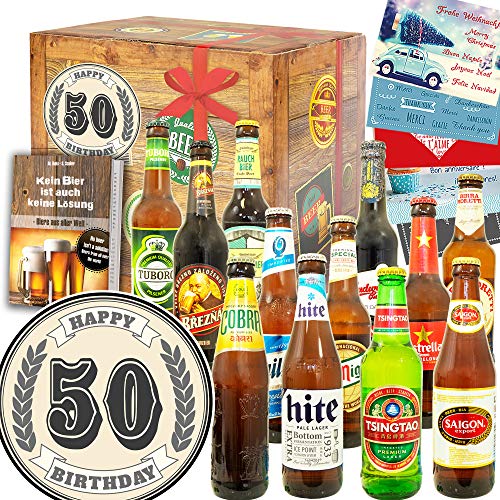 50. Geburtstag - Bier Set Welt - 40 Geburtstag Geschenke von ostprodukte-versand