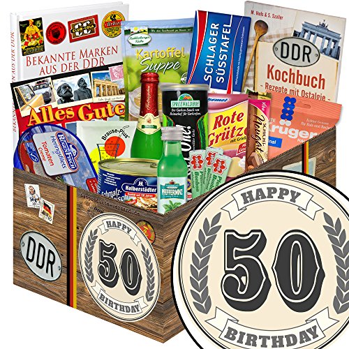 ostprodukte-versand 50. Geburtstag + Ost Spezialitäten + 50 Geburtstag Geschenke Mann von ostprodukte-versand
