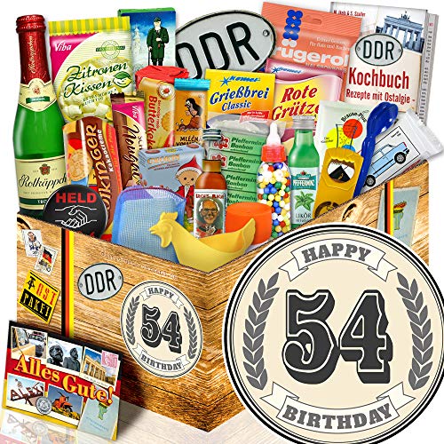 ostprodukte-versand Geschenke zum Geburtstag 54. / 24tlg. DDR Paket / 54 Geschenke 54 Geburtstag von ostprodukte-versand