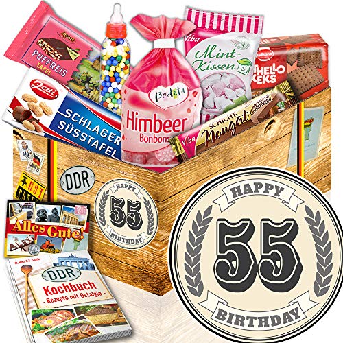 ostprodukte-versand 55. Geburtstag Geschenk/Süße DDR Waren/Geschenke 55 Geburtstag Mann lustig von ostprodukte-versand