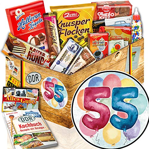 ostprodukte-versand 55. Geburtstag + Ost Süßigkeiten + Geschenke 55. Geburtstag süßigkeiten von ostprodukte-versand