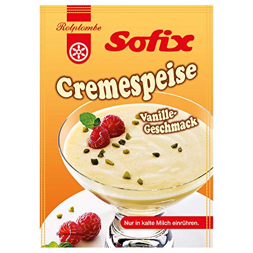 ostprodukte-versand 5x Rotplombe Sofix Cremespeise Pudding Vanille (0,2 kg) von ostprodukte-versand