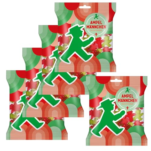 5 x 160g Fruchtgummis Ampelmännchen - nostalgische DDR Kultprodukte - DDR Produkte von ostprodukte-versand