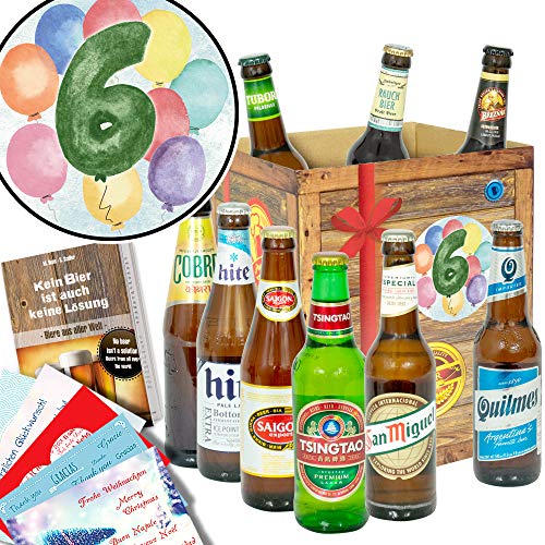 6. Geburtstagsgeschenk/Geschenkbox Biere der Welt 6. Geburtstagsgeschenk/Geschenkbox Biere der Welt von ostprodukte-versand
