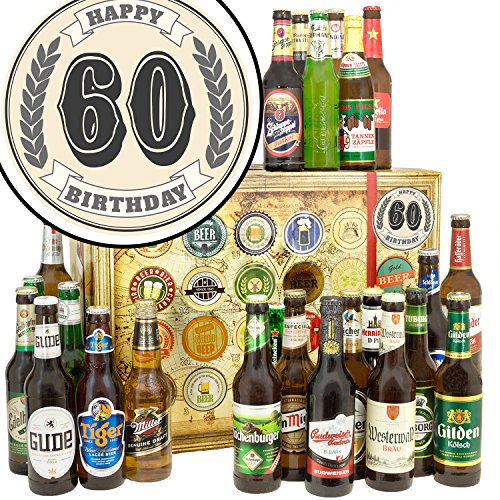 60. Geburtstag / 24x Biere DE und Welt/Geschenke 60. Geburtstag/Bier Adventskalender 2023 Männer von ostprodukte-versand