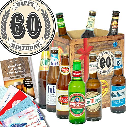 60. Geburtstag + Biere der Welt + Geschenke zum 60 Geburtstag Männer von ostprodukte-versand