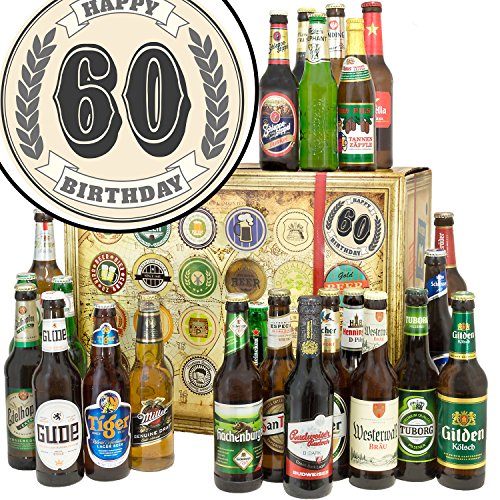 60. Geburtstag / 24x Biere Welt und DE/Geschenke 60. Geburtstag/Advent Kalender 2023 Bier von ostprodukte-versand