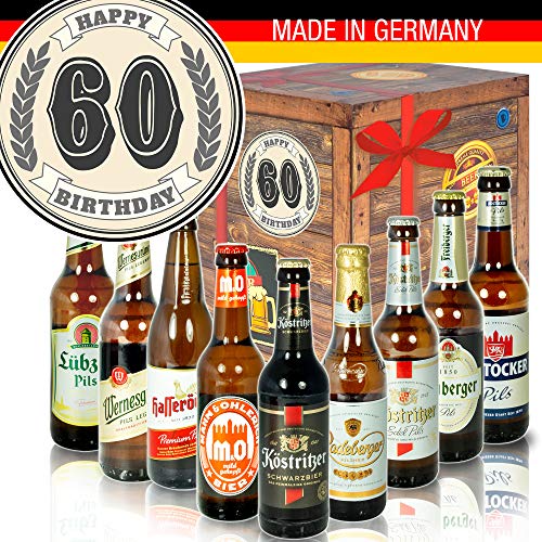 60. Geburtstag - Biersorten Ostdeutsch - Zum 60. Ehemann Geburtstagsgeschenk von ostprodukte-versand