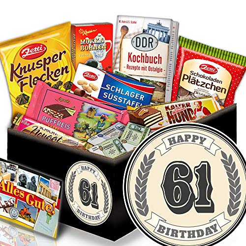 ostprodukte-versand 61. Geburtstagsgeschenk + 61 Geburtstag Geschenke Männer + DDR Paket von ostprodukte-versand