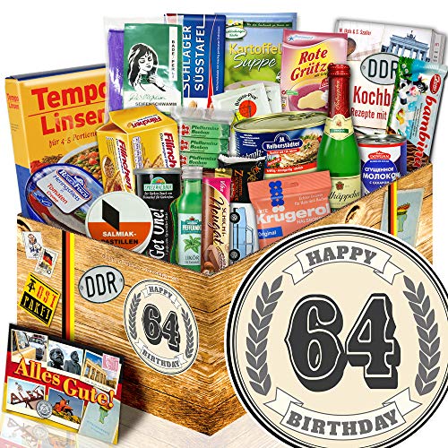 ostprodukte-versand 64. Geburtstags Geschenk / 64igster Geburtstag Geschenke/Ossi-Paket von ostprodukte-versand