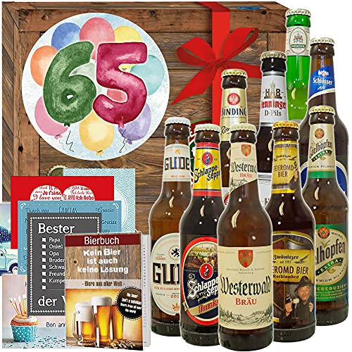 Geschenke zum 65. / Bier Box mit Bier aus Deutschland von ostprodukte-versand