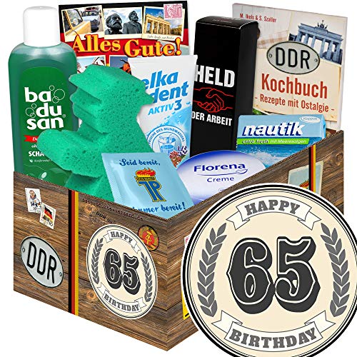 ostprodukte-versand 65 Geburtstagsgeschenke / Geschenke zum 65 Geburtstag Männer / DDR Pflege Box von ostprodukte-versand