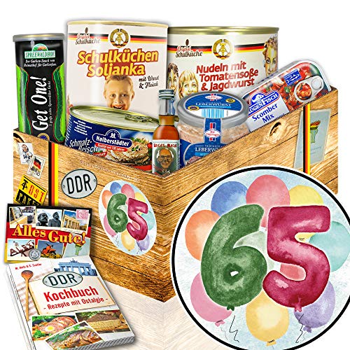ostprodukte-versand 65. Geburtstagsgeschenke - Geschenke zum 65 Geburtstag für Papa - Ostpaket Geschenk von ostprodukte-versand