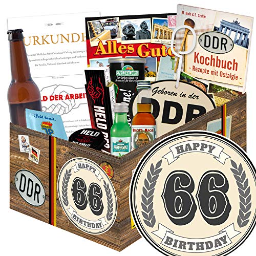 ostprodukte-versand 66. Geburtstagsgeschenk/Männerset / 66 Geburtstag Geschenke Mann von ostprodukte-versand